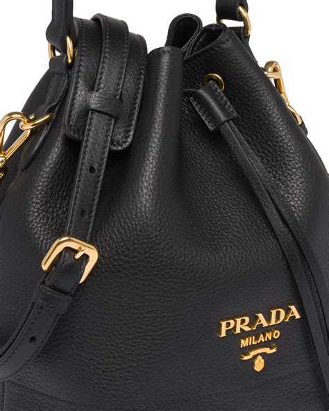 prada leather bucket